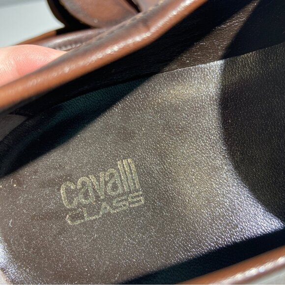 New Cavalli Class by Roberto Cavalli Logo Leather Loafers size 43 - Picture 9 of 10